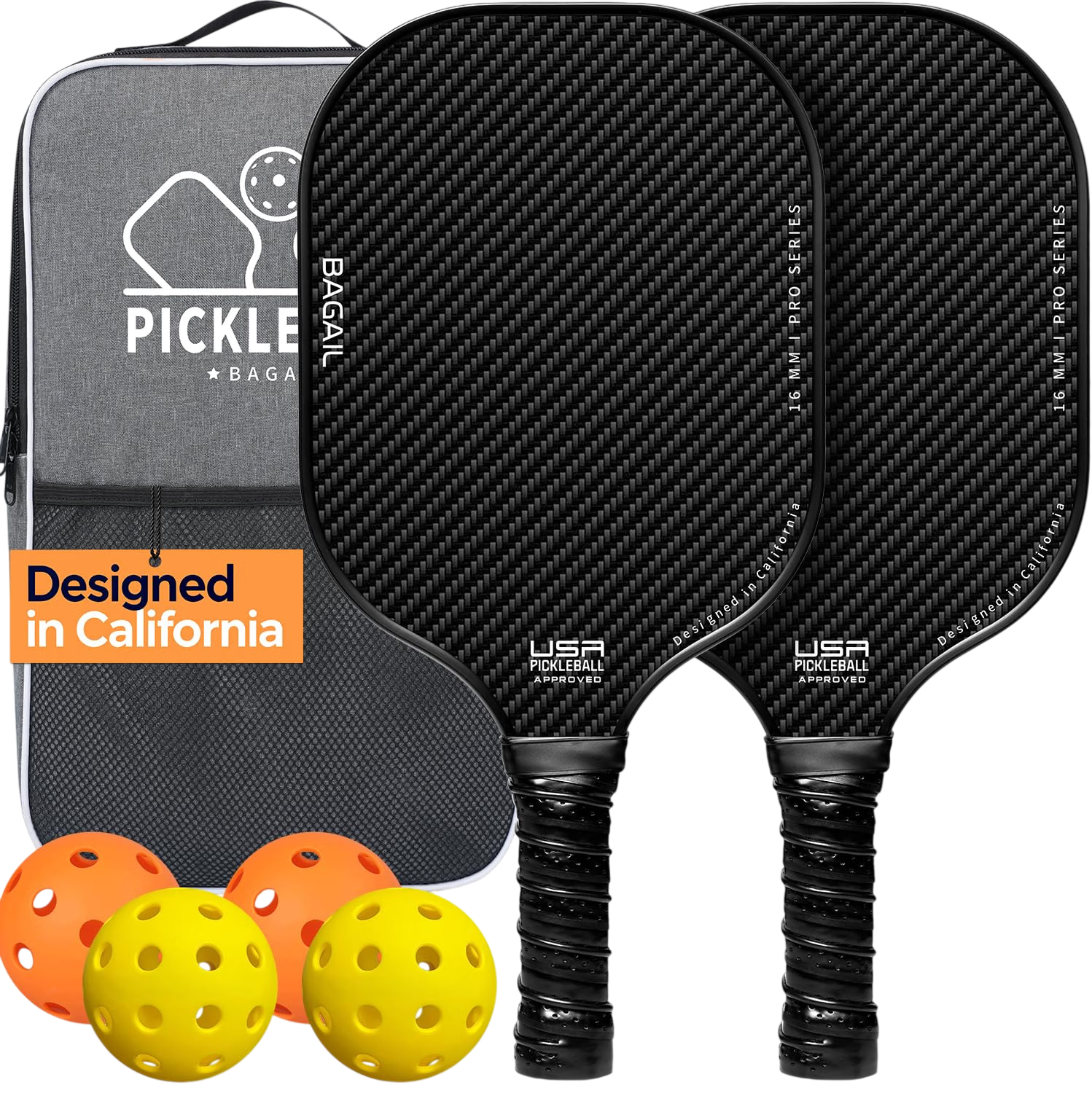 Approved Fiberglass Surface Pickleball Set
